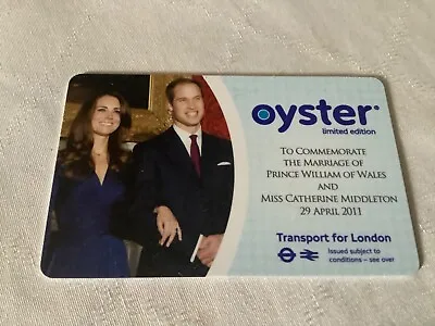 2011 Collectible Oyster Card- Prince William & Kate Middleton Wedding  • £4.99