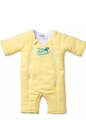 Baby Merlin's Magic Sleepsuit Size Small 3-6M 12-18lbs Cream Fleece Cotton NEW • $34.95