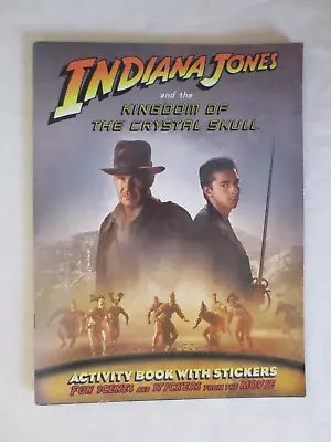 Indiana Jones Kingdom Of The Crystal Skull Activity Book With Stickers • $12