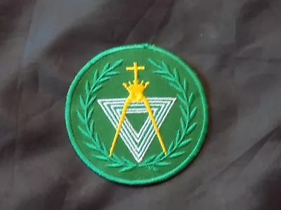 York Rites Allied Masonic Degree Patch Round Iron Sew Freemason Fraternity NEW! • $7.95