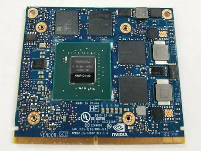 HP ZBook 15 G3 15.6  NVIDIA Quadro M1000M 2GB MXM Video Card 848261-001 • $28