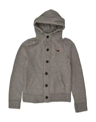 HOLLISTER Mens Hooded Tracksuit Top Jacket XL Grey EF11 • £17.45