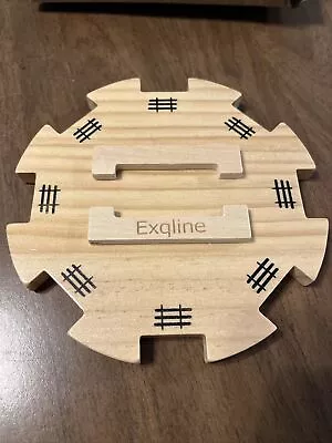 Exqline Wooden Hub For Mexican Train Dominoes With Felted Bottom Mexican Train • $9