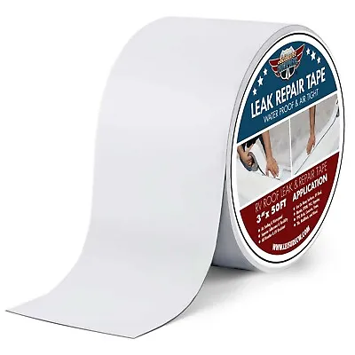 LCW RV Mobile Home Roof & Leak Repair Tape 3  X 50' Roll White Authentic • $26.99