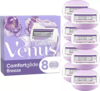 Gillette Venus ComfortGlide Breeze Razor Blades - 8 Piece Bundle (2 Packs Of 4) • $27.99