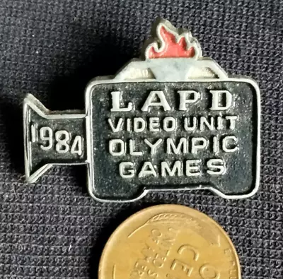 Los Angeles 1984 Olympics LAPD VIDEO UNIT Police Pin By HAL MFG • $12.99