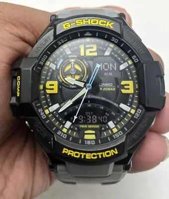 Casio G-Shock Digital Analog Watch Men Black 5302 GA-1000 WR 200M World Time • $139