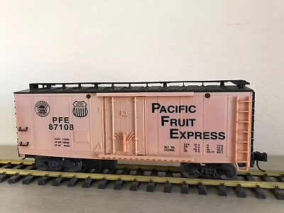 LIONEL G Scale PACIFIC FRUIT EXPRESS BOX CAR Metal Wheels Kadee Couplers • $25