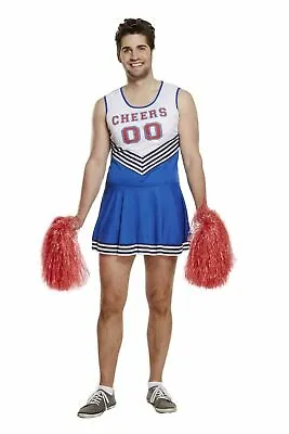 £11.95 • Buy Male Cheerleader Outfit Costume Mens Adult Stag American Themed Fancy Dress 