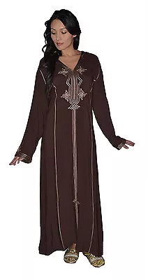 Caftan Kaftan Handmade Djellaba Jellaba Abaya Blouse African Moroccan Large • $39.99