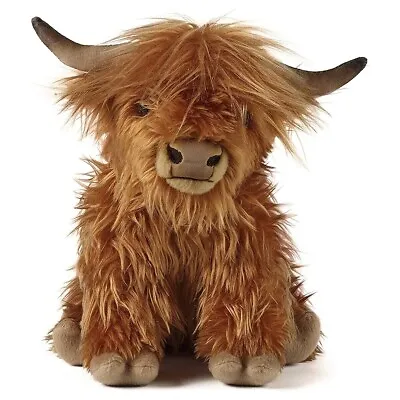 £24.49 • Buy Genuine Living Nature Highland Cow Large Soft Plush Toy With Sounds Brand New 