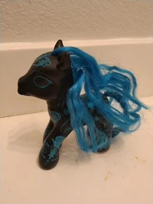 Hasbro My Little Pony MLP  2008 HTF Black Blue Tattoo Art Exclusive G3 Rare Toy • $21