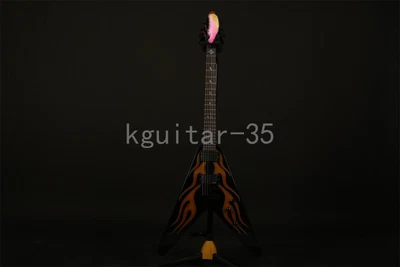 $335 • Buy Solid Body V Shape Electric Guitar Fast Ship Black Hardware Rosewood Fretboard