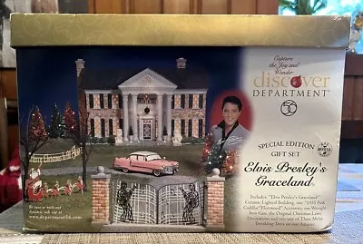 Department 56 55041 Elvis Presley's Graceland Special Edition Gift Set NIB • $250