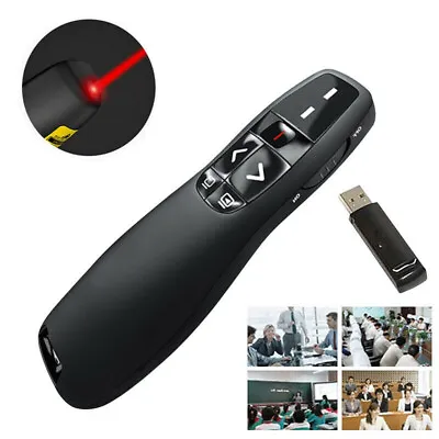 Power Point Presentation Remote Wireless USB PPT Presenter Laser Pointer Clicker • £7.95