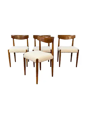 Mid Century Danish Teak Dining Chairs Set Of 4 • $2500