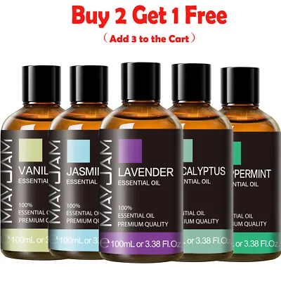 $26.99 • Buy 100ml Essential Oils - 100% Pure And Natural - Premium Quality - 48+Options!