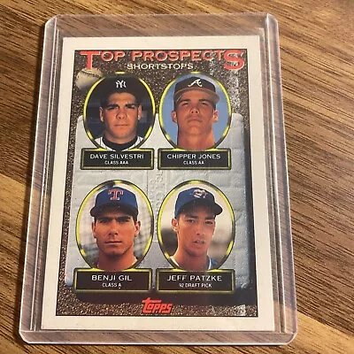 1993 Topps - Top Prospects #529 Chipper Jones Benji Gil Dave Silvestri (RC) • $1.09