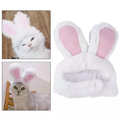 Pet Costume Rabbit Ears Dress Up Accessories Headgear Headdress Hat Wear Cat • £4.52