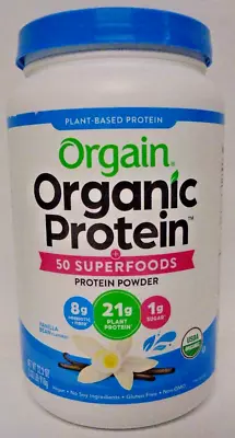 Orgain Organic Protein+Superfoods Protein Powder 2.02 Lbs Vanilla Bean 7/27/2025 • $24.75