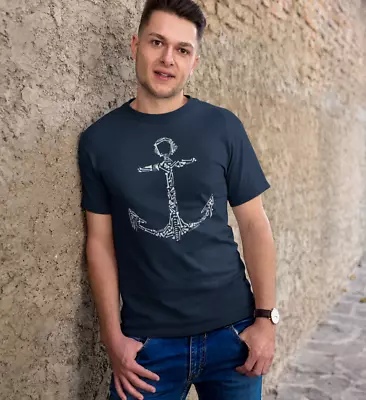 £7.99 • Buy Pirate Bone Anchor T Shirt - Sailor T Shirt -  5 Colour Options - XS To 5XL