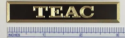 Custom Engraved Solid Brass TEAC Badge Free Shipping • $17.10