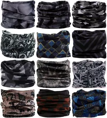 VANCROWN Headband Neck Gaiter Head Wrap Headwear Face Mask Magic Scarf Bandana F • $46.69