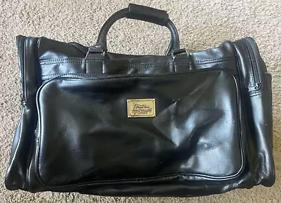 Vintage MGM Grand Las Vegas Leather Duffel Bag • $19.99