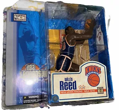 WILLIS REED- NBA Legends Blue Jersey New York Knicks Mcfarlane 2005 Figure  • $29