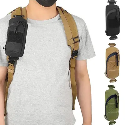 Tactical Molle Military EDC Phone Pouch Hunting Shoulder Strap Pack Compact Bag • $8.99