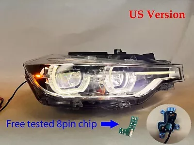 For 2016-2019 BMW F30 3 Series Headlight LED W/O AFS RH Psge Side 63117419630 • $376.34