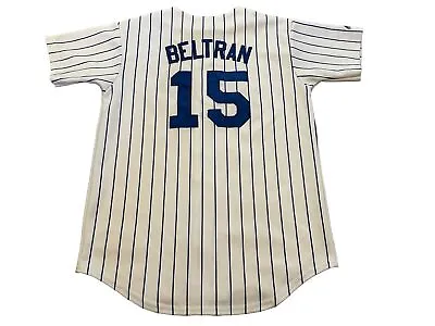 Vintage Majestic Stitched NY Mets Carlos Beltran Baseball Jersey Youth Large • $12.99