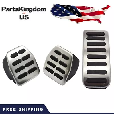 3Pcs Clutch Gas Brake Foot Pedal Cover Fits VW Bora Golf MK3 MK4 Vento Lupo POLO • $10.58