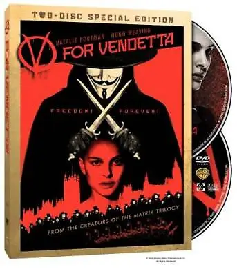 V For Vendetta (Two-Disc Special Edition) - DVD - VERY GOOD • $4.90