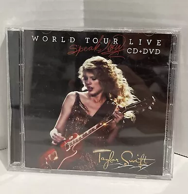 Taylor Swift World Tour Live CD/DVD Set - LABEL STUCK TO DISC/Water DMG - TESTED • $12