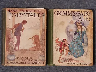 Vintage Hans Andersen's Fairy Tales & Grimm's Fairy Tales - Ward Lock & Co  • £15