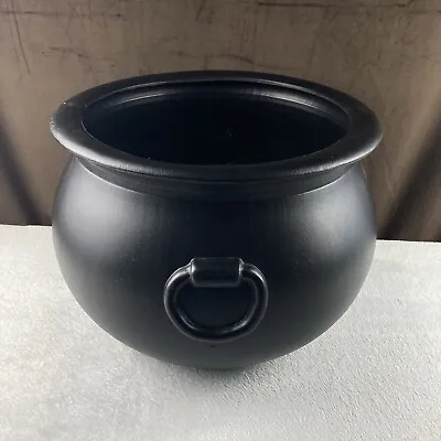 BIG! Vtg 1987 Union Products 16  Black Witch Cauldron Blow Mold Halloween Kettle • $49.99