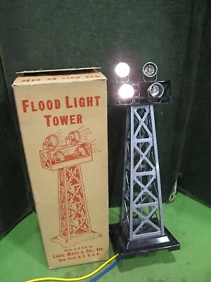 Vintage MARX  Gray Plastic 4 Light Floodlight Tower Train Layout Working • $19.95