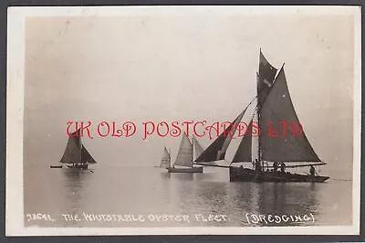 Kent - WHITSTABLE.  The Oyster Fleet Dredging  Real Photo. 1924 • £9.99