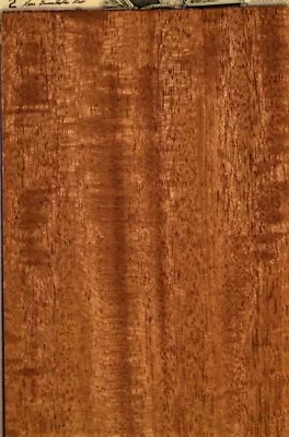 African Mahogany Raw Wood Unbacked Veneer  38 X 4 Inches          6925-33 • $5.99