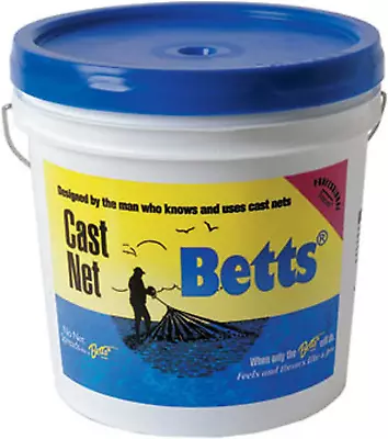 Betts 18-9 Professional Series Mullet Mono Cast Net 9-Foot Length 1-Inch Mesh • $240.09