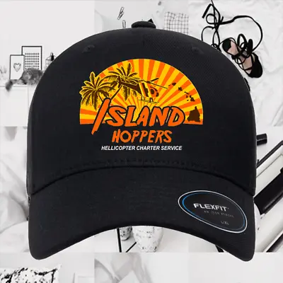 Island Hoppers Magnum PI Black Hat Baseball Cap Size S/M & L/XL • $27.99