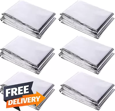 6 Pack High Silver Reflective Mylar Film Garden Greenhouse Covering Foil Sheets✅ • $15.04