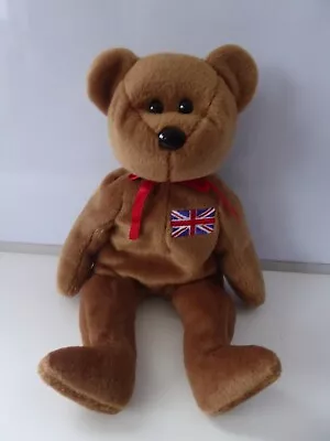 £3.95 • Buy TY Plush Beanie Baby Britannia England 9  Teddy Bear Cuddly Toy W/ British Flag