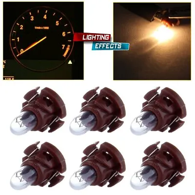 6X Warm White T4/T4.2 Neo Wedge A/C Heater Climate Control Light Indicators Lamp • $8.59