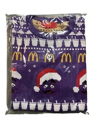 Purple Grimace Holiday Knit Sweater By McDonald’s - Size M Medium • $99.99