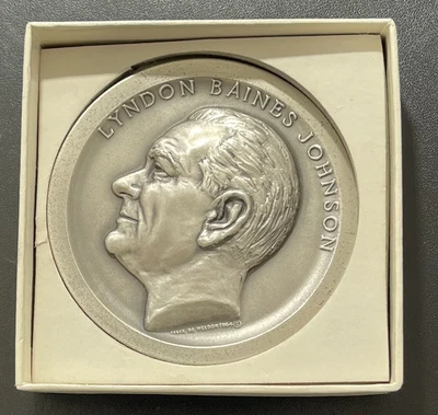 $129.50 • Buy Lyndon B. Johnson: 1965 Inaugural 5 Oz  Silver Medal: Medallic Art Company #2