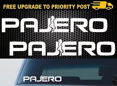 PAJERO Sexy Decal Stickers 4WD AWD MITSUBISHI Decals X2 • $7.99