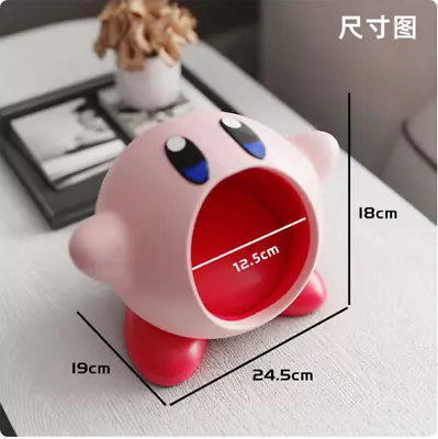 Kawaii Kirby Star Door Desktop Keys Storage Box Cartoon Big Mouth Star • $115