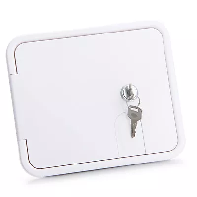 $13.39 • Buy RV Trailer White Electric Power Cord Cable Hatch Compartment Lock & Keys
